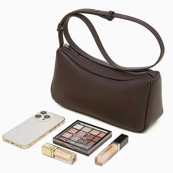 Elegant Leather Minimalist Crossbody Shoulder Bag for Women