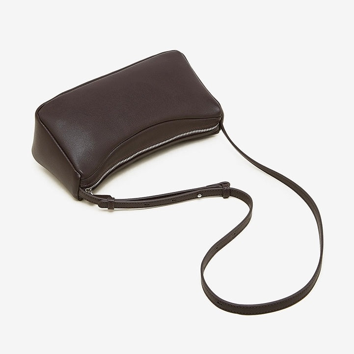 Elegant Leather Minimalist Crossbody Shoulder Bag for Women