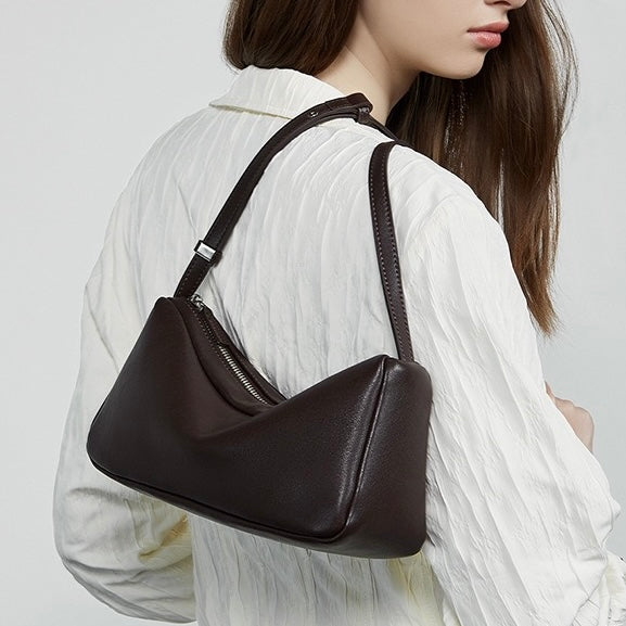 Elegant Leather Minimalist Crossbody Shoulder Bag for Women