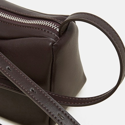 Elegant Leather Minimalist Crossbody Shoulder Bag for Women