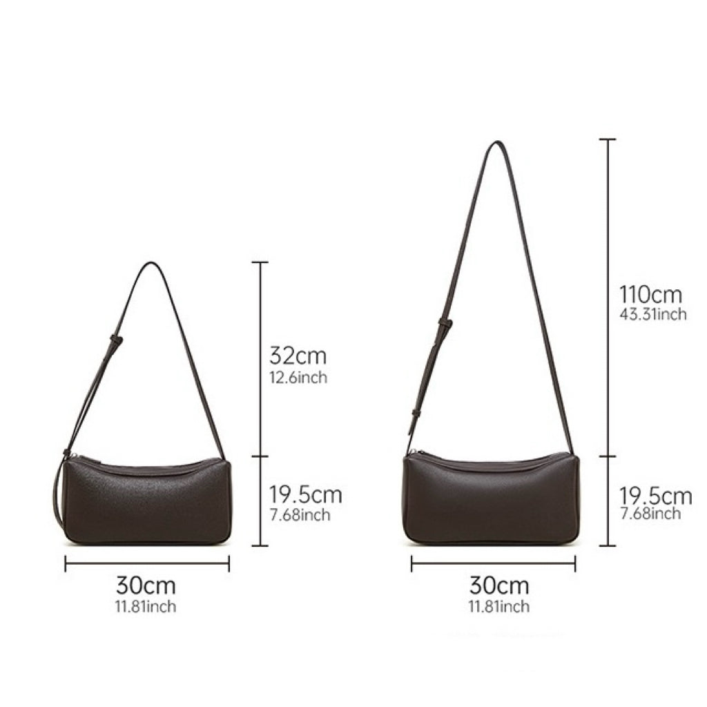 Elegant Leather Minimalist Crossbody Shoulder Bag for Women