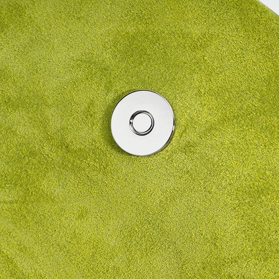 Matte Genuine Leather Colorblock Saddle Bag for Women