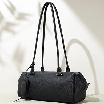 Women’s Genuine Leather Luxe Pendant Shoulder Handbag