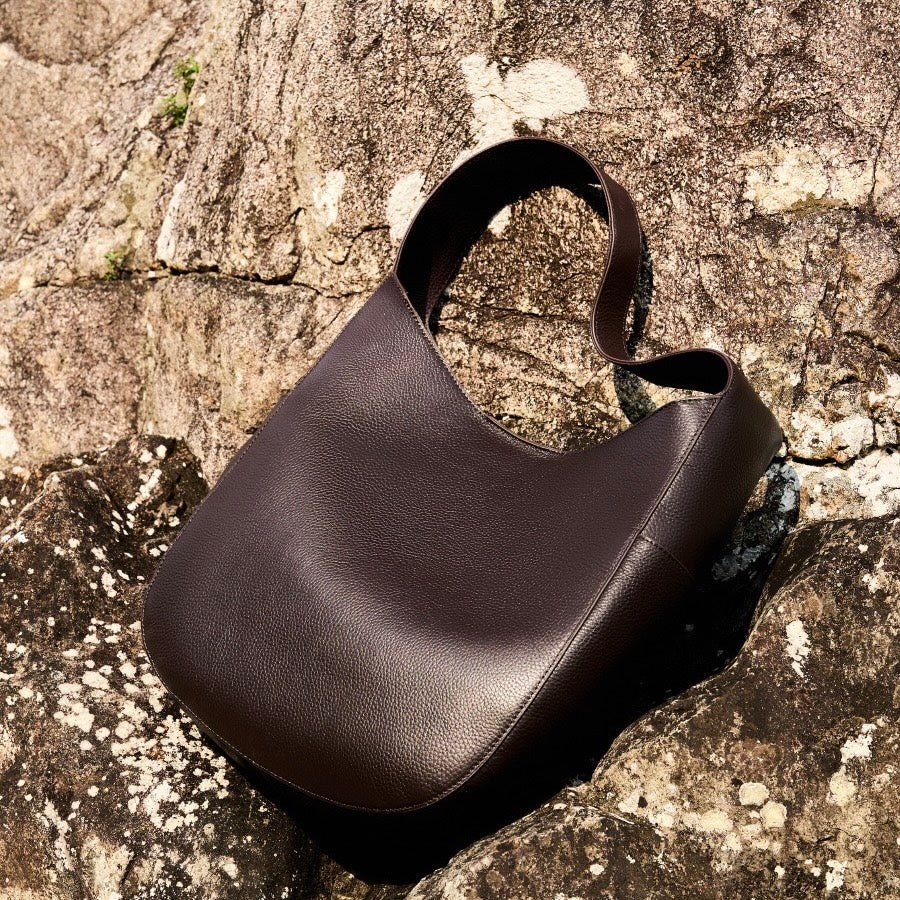 Chic Top Grain Leather Large Capacity Tote Bag