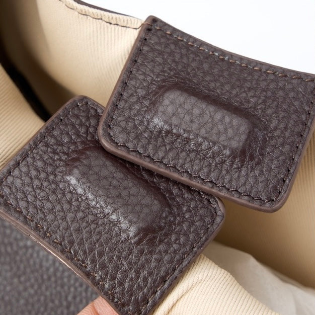 Chic Top Grain Leather Large Capacity Tote Bag
