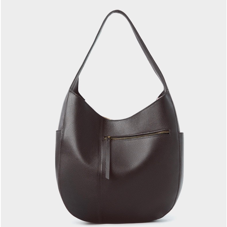 Chic Top Grain Leather Large Capacity Tote Bag