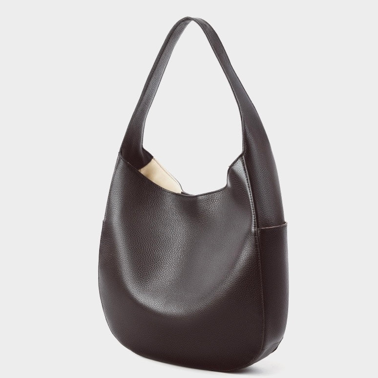 Chic Top Grain Leather Large Capacity Tote Bag