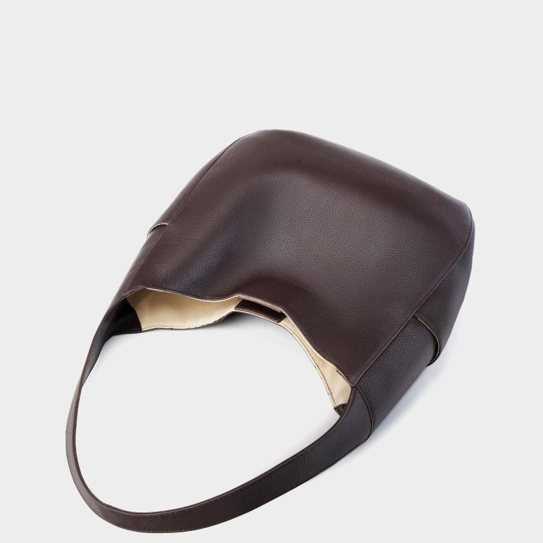 Chic Top Grain Leather Large Capacity Tote Bag