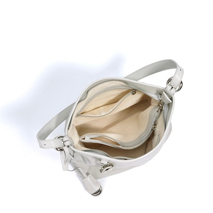 Sophisticated Women's Genuine Leather Large Capacity Crossbody Bag