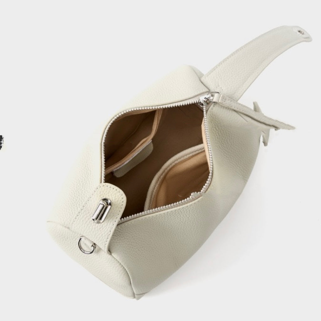 Premium Top-Grain Leather Women's Boston Bag