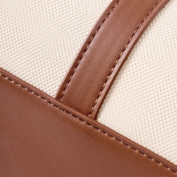 Genuine Leather Dune & Saddle Tote Bag for the Modern Woman