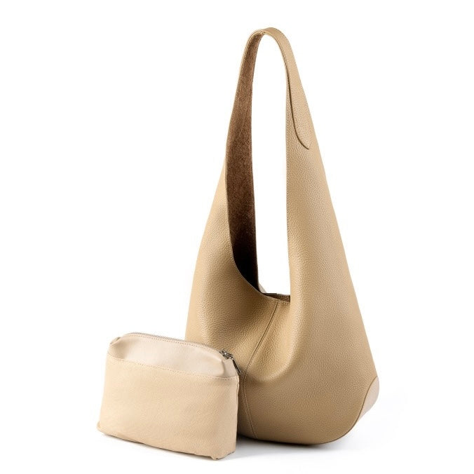 Luna Luxe Genuine Leather Hobo Tote Bag