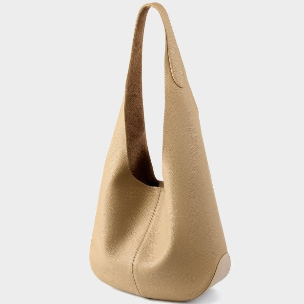 Luna Luxe Genuine Leather Hobo Tote Bag