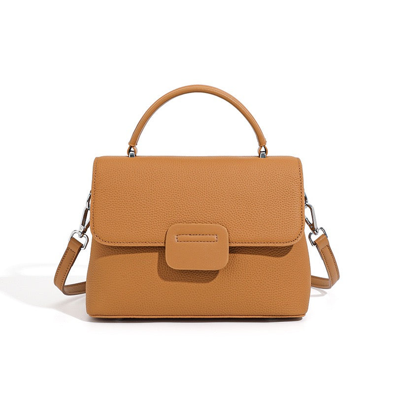 Minimalist Top-Grain Cowhide Envelope Crossbody Bag