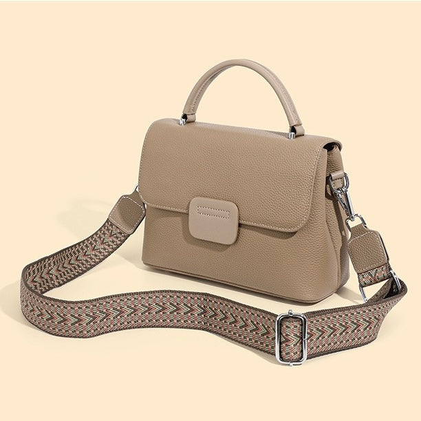 Minimalist Top-Grain Cowhide Envelope Crossbody Bag