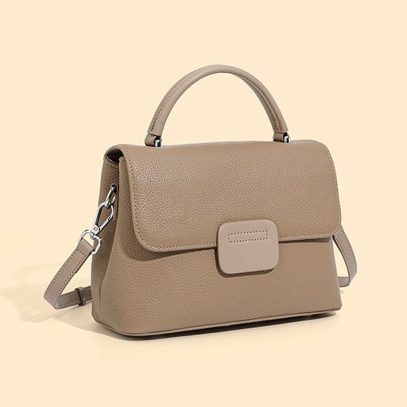 Minimalist Top-Grain Cowhide Envelope Crossbody Bag