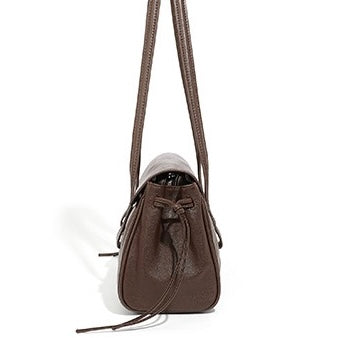 Vintage Genuine Leather Underarm Baguette Bag - Timeless Elegance