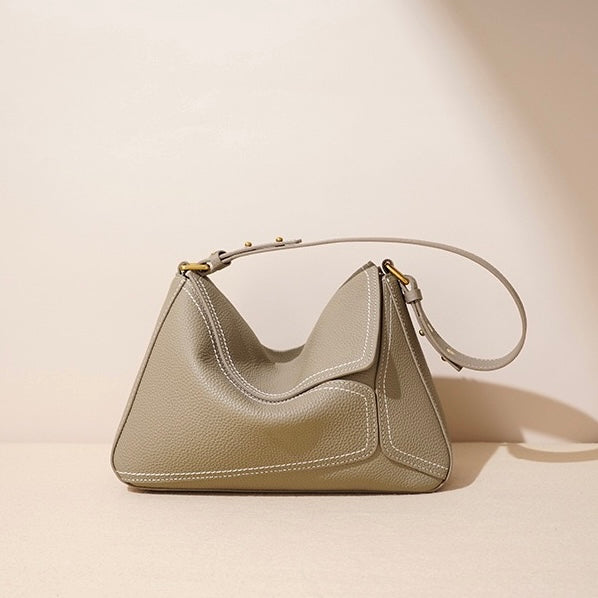 Exquisite Genuine Leather Geometric Crossbody Bag for the Modern Woman