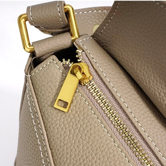Exquisite Genuine Leather Geometric Crossbody Bag for the Modern Woman