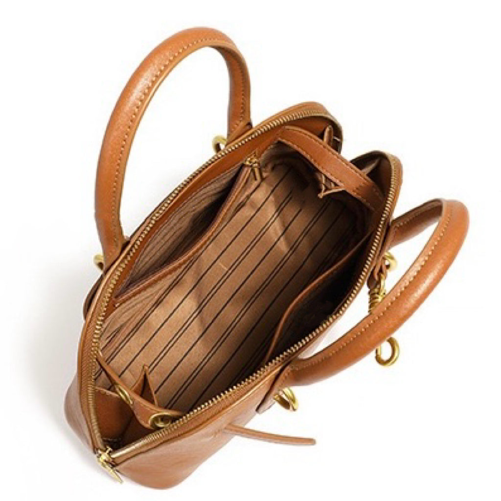 Elegant Vintage Genuine Leather Shell Bag for Women