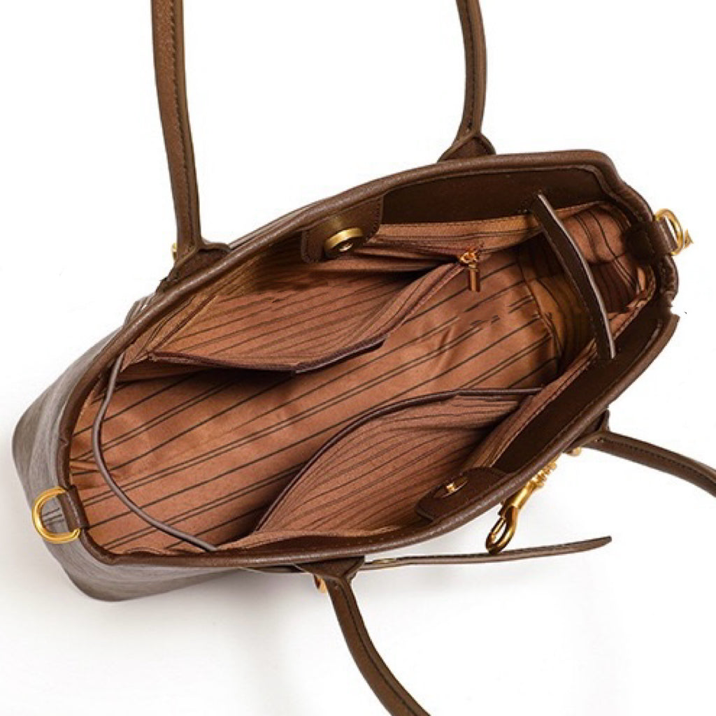 Vintage Grain Leather Tote Bag - Timeless Elegance Redefined