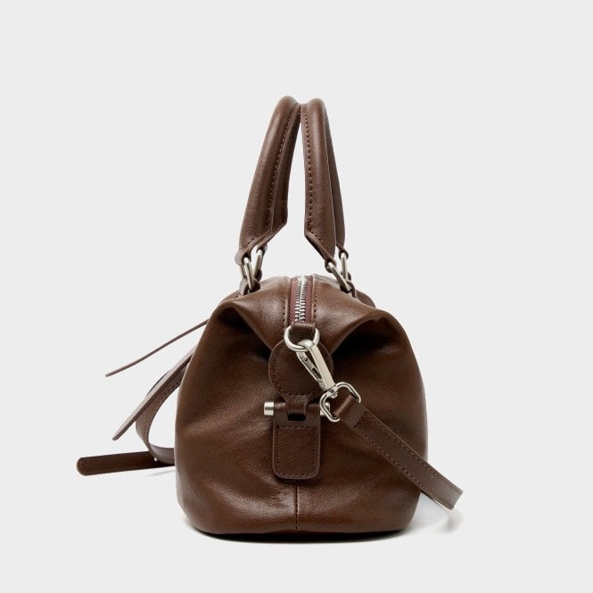 Vintage Top Grain Leather Crossbody Handbag