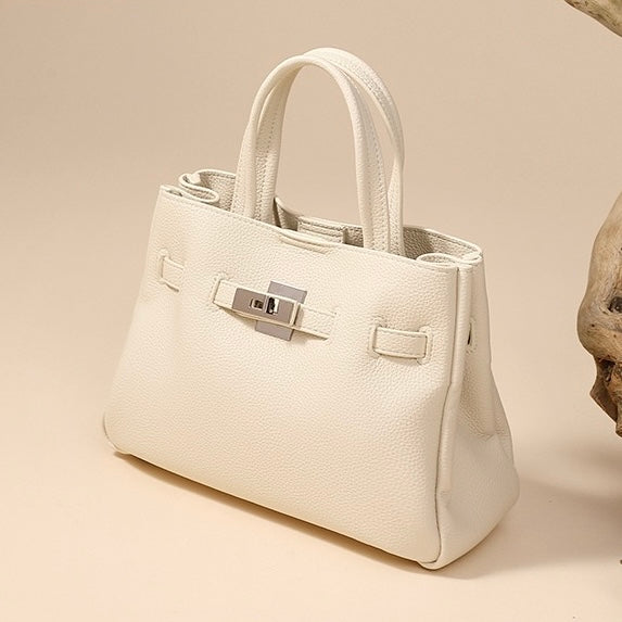 Elegant Pebble Genuine Leather Crossbody Bag for Women