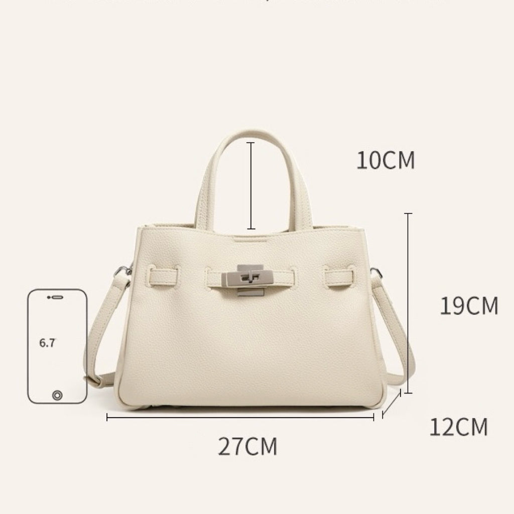 Elegant Pebble Genuine Leather Crossbody Bag for Women