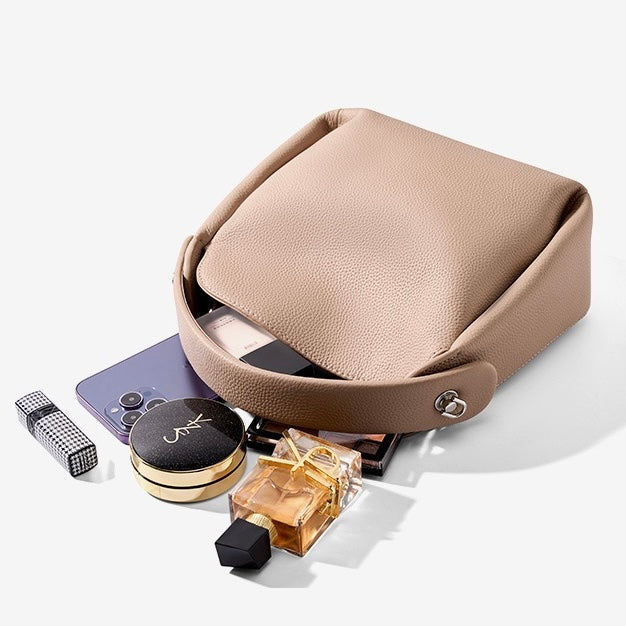 Timeless Elegance Genuine Leather Cigarette Box Shoulder Bag