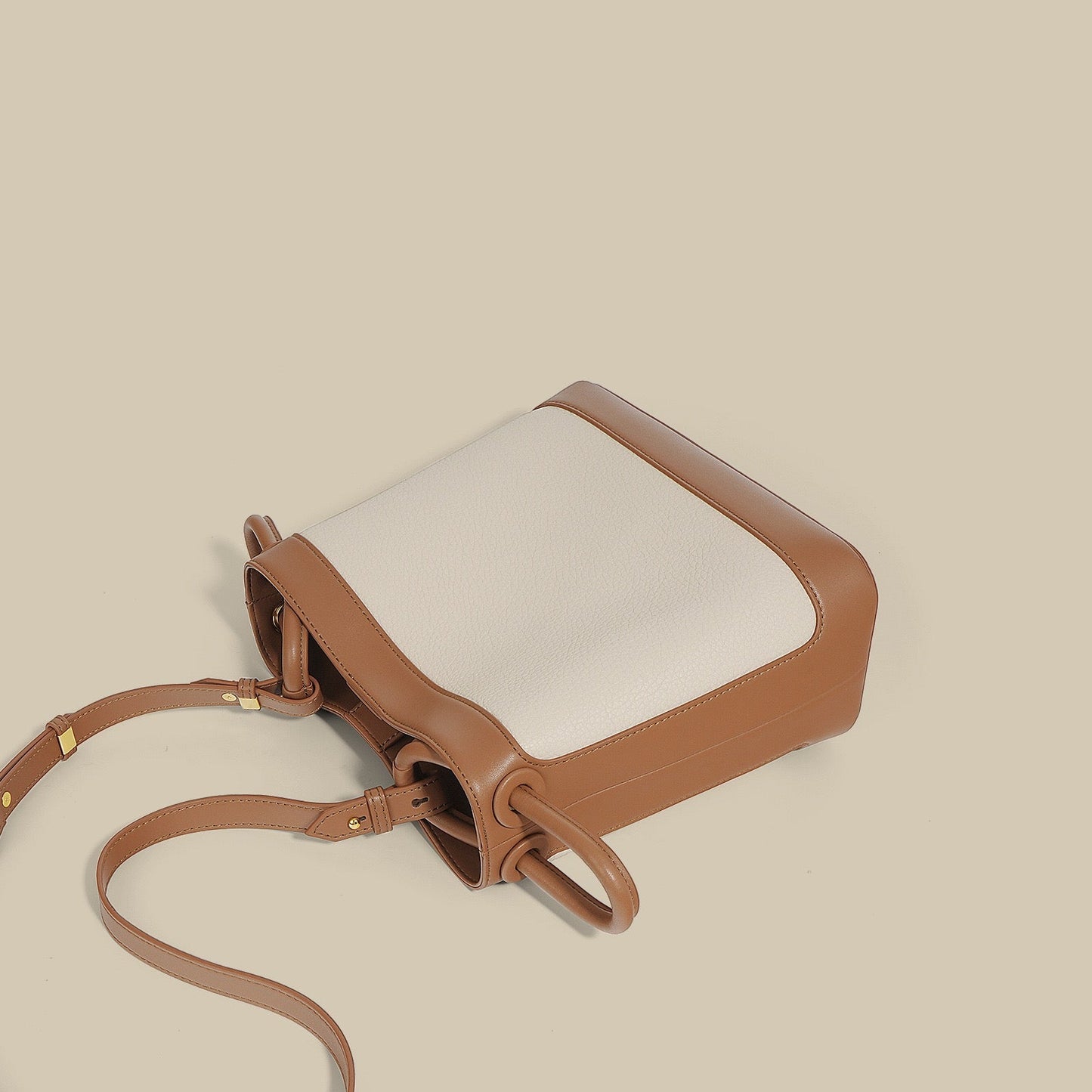 Women's Premium Leather Luxury Crossbody Bucket Bag