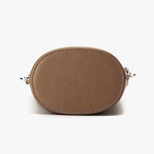 Genuine Leather Mini Bucket Crossbody Bag