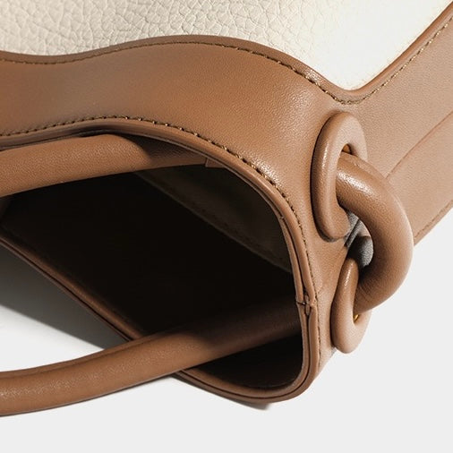 Women's Premium Leather Luxury Crossbody Bucket Bag