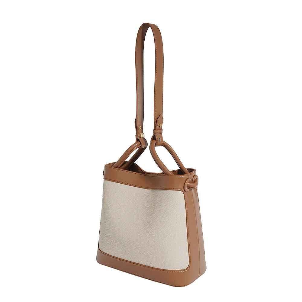 Women's Premium Leather Luxury Crossbody Bucket Bag
