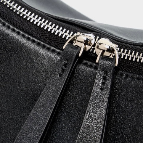 Elegant Minimalist Genuine Leather Crescent Shoulder Handbag