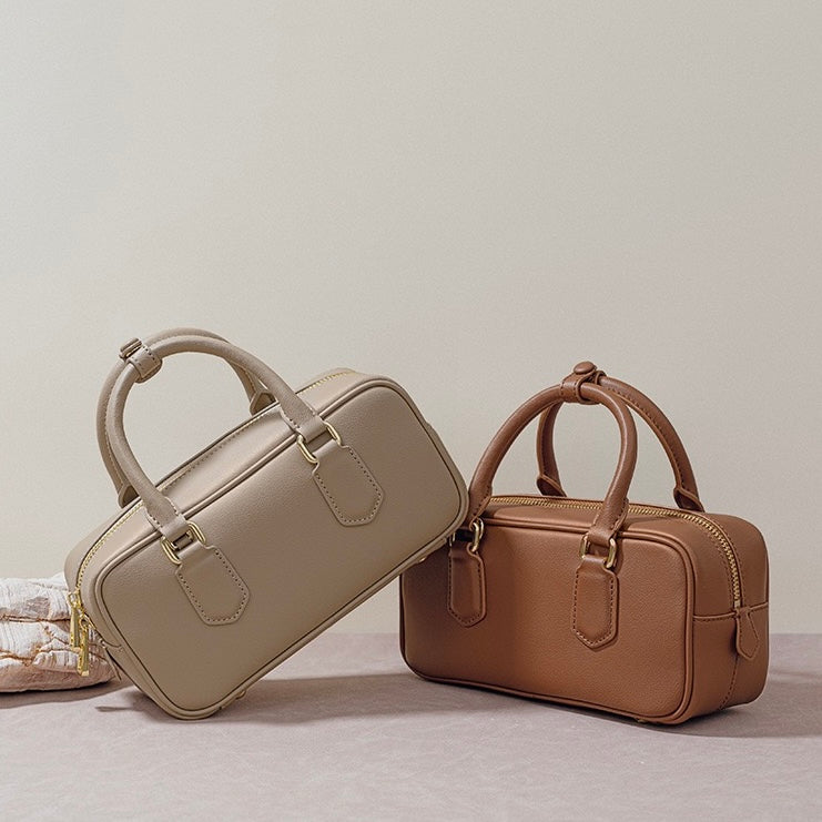 Vintage Boston Bowling Women's Luxe Leather Crossbody Handbag