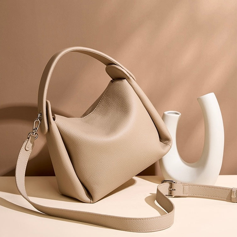 Timeless Elegance Genuine Leather Cigarette Box Shoulder Bag