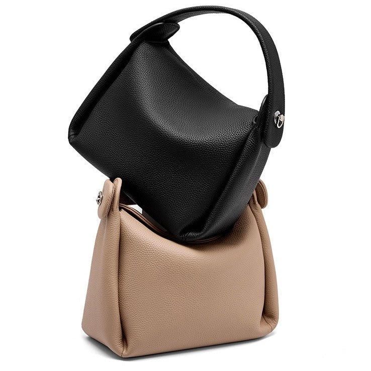 Timeless Elegance Genuine Leather Cigarette Box Shoulder Bag