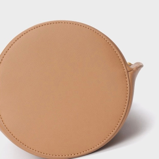 Exquisite Mini Bucket Crossbody Handbag in Genuine Leather