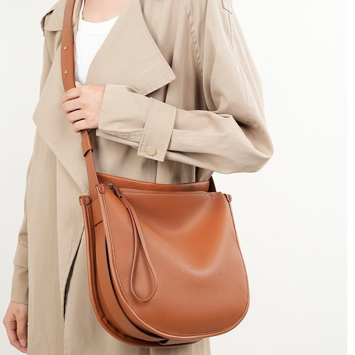 Lazy Chic Premium Leather Tote Bag with Ample Storage