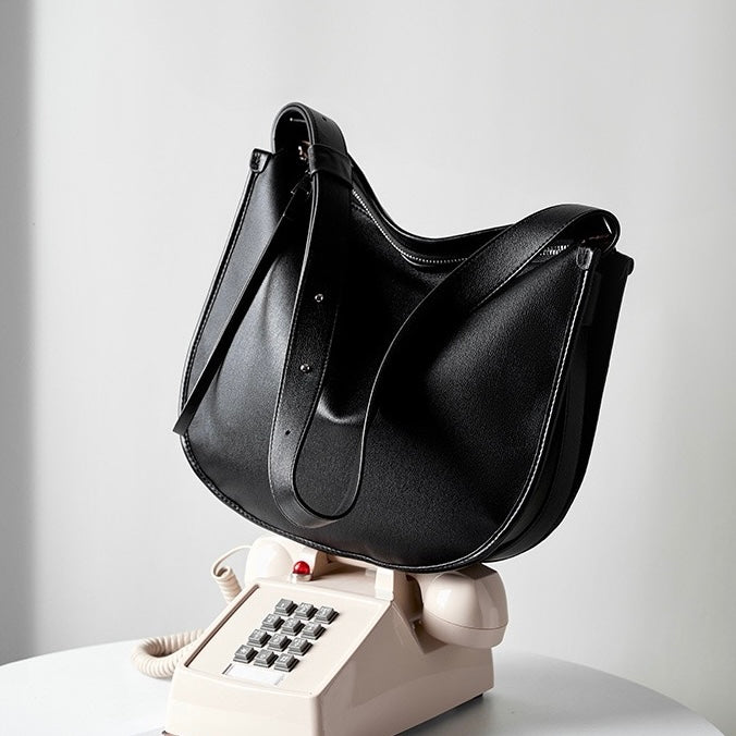 Lazy Chic Premium Leather Tote Bag with Ample Storage