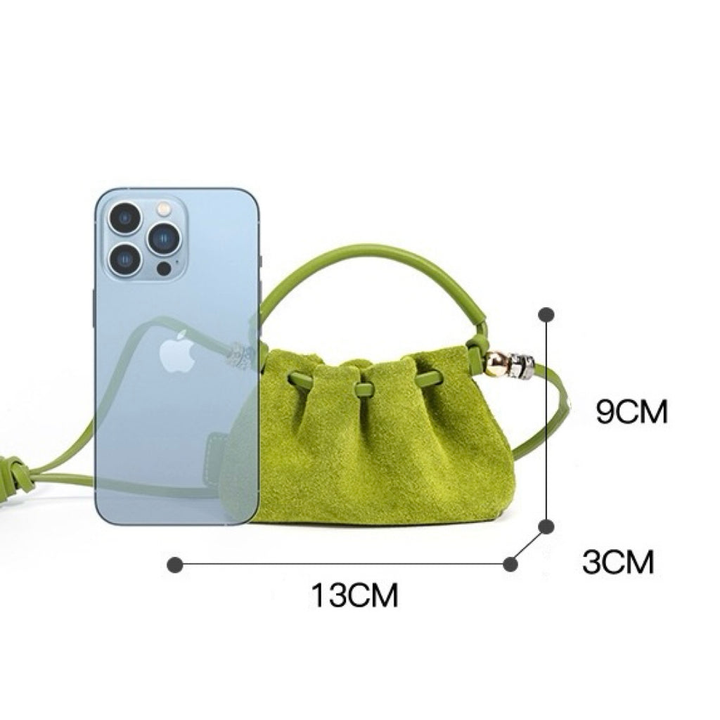 Cloud Pleated Vintage Frosted Mini Handbag Crossbody