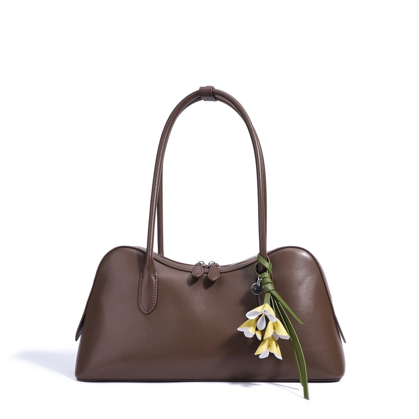 Elegant Versatile Large Capacity Cowhide Shoulder Bag