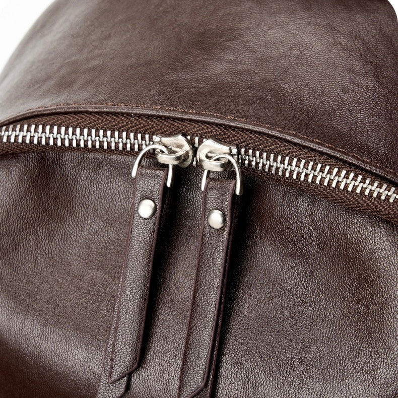 Chic Genuine Leather Multifunctional Backpack for Modern Women