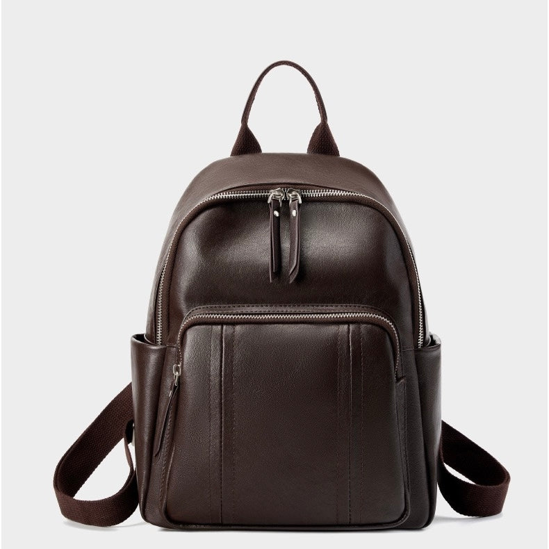 Chic Genuine Leather Multifunctional Backpack for Modern Women