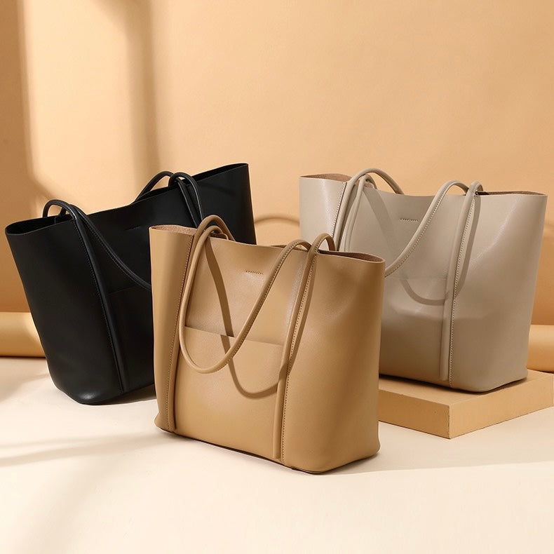 Genuine Leather Summer Tote Bag for Elegant Sophistication