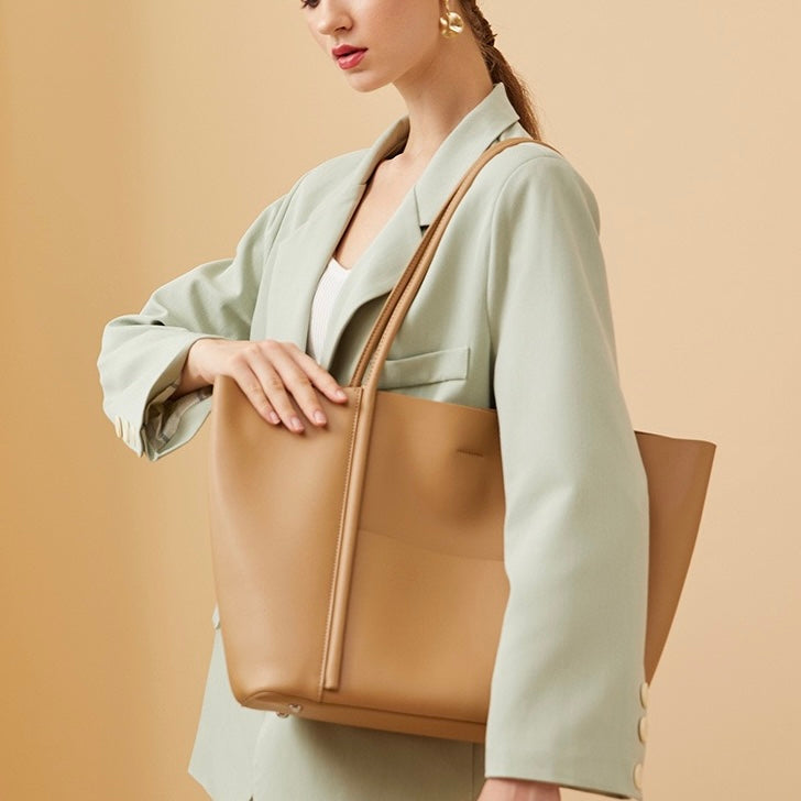 Genuine Leather Summer Tote Bag for Elegant Sophistication
