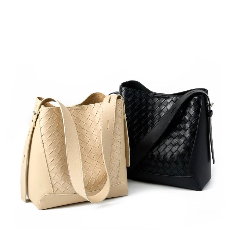 Exquisite Handwoven Cowhide Crossbody and Shoulder Bag