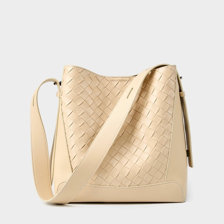 Exquisite Handwoven Cowhide Crossbody and Shoulder Bag