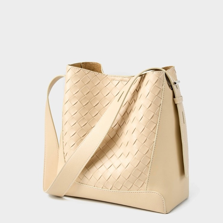 Exquisite Handwoven Cowhide Crossbody and Shoulder Bag