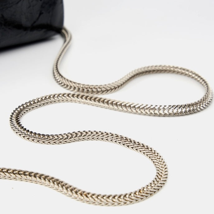 Beaded Leather Bento Box Crossbody Bag